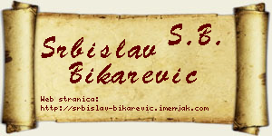 Srbislav Bikarević vizit kartica